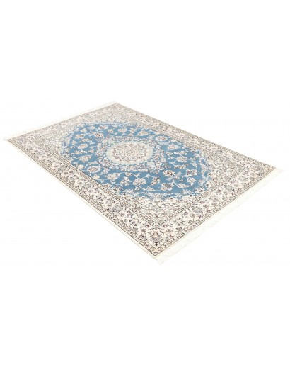 Tappeto Nain 9La Persia bianco blu 132x205