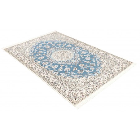 Tappeto Nain 9La Persia bianco blu 132x205