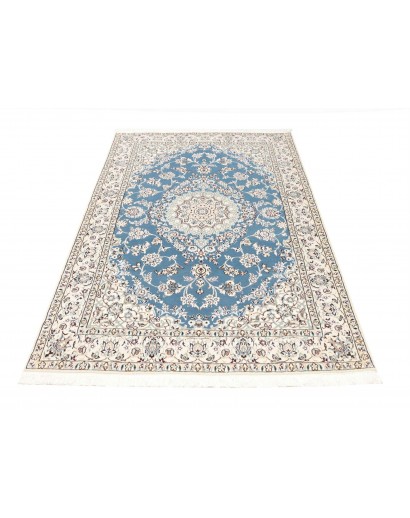 Tappeto Nain 9La Persia bianco blu 132x205
