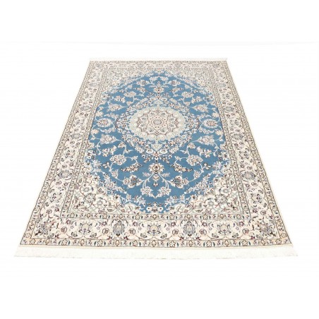 Tappeto Nain 9La Persia bianco blu 132x205