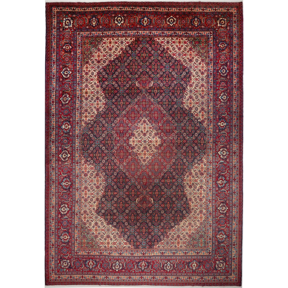 Tappeto Sarough Persia marrone bianco 279x398 Tappeto Sarough Persia marrone bianco 279x398