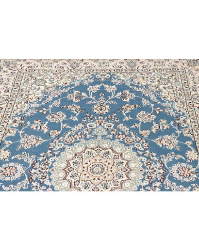 Tappeto Nain 9La Persia bianco blu 132x205