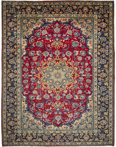 Tappeto Nadjafabad Persia azzurro grigio 300x390