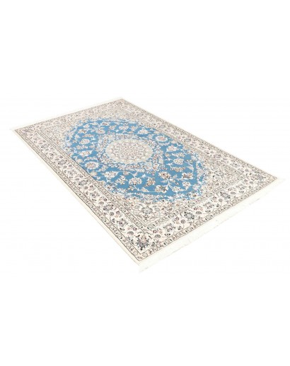 Tappeto Nain 9La Persia bianco blu 130x206