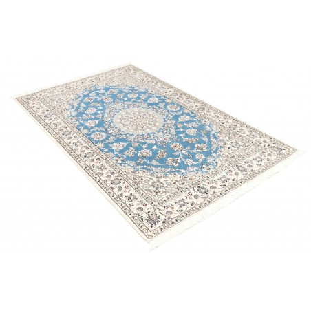 Tappeto Nain 9La Persia bianco blu 130x206