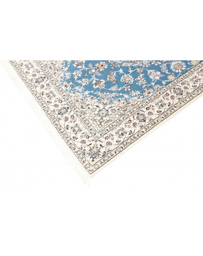 Tappeto Nain 9La Persia bianco blu 130x206