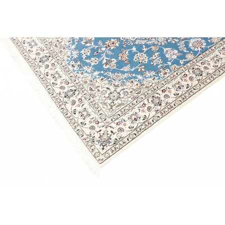 Tappeto Nain 9La Persia bianco blu 130x206