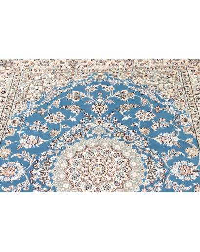 Tappeto Nain 9La Persia bianco blu 130x206