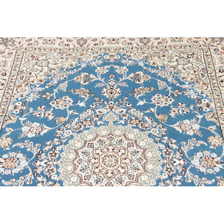 Tappeto Nain 9La Persia bianco blu 130x206