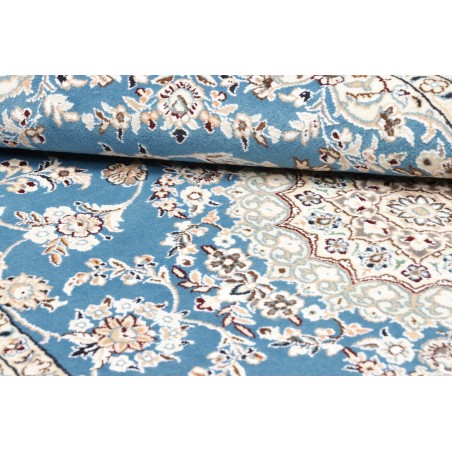 Tappeto Nain 9La Persia bianco blu 130x206