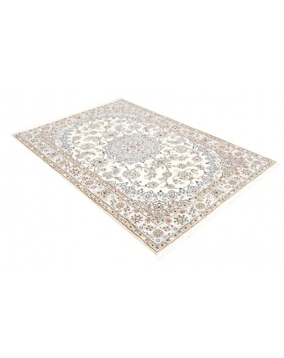 Tappeto Nain 9La Persia beige azzurro 138x204