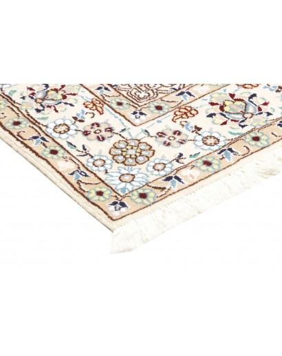 Tappeto Nain 9La Persia beige azzurro 138x204