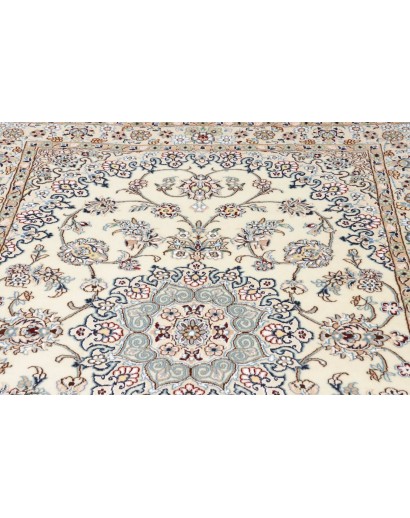 Tappeto Nain 9La Persia beige azzurro 138x204