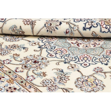 Tappeto Nain 9La Persia beige azzurro 138x204