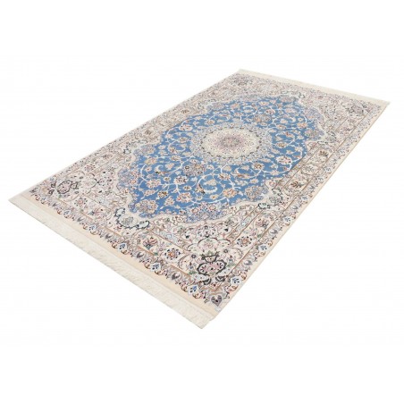 Tappeto Nain 9La Persia bianco blu 148x243