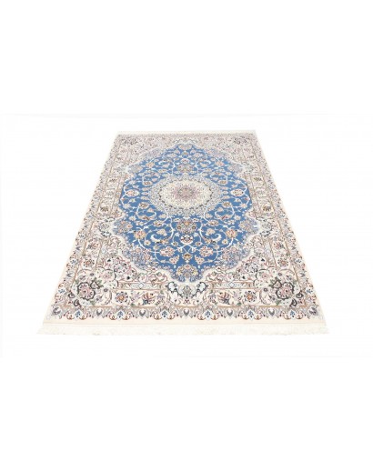 Tappeto Nain 9La Persia bianco blu 148x243