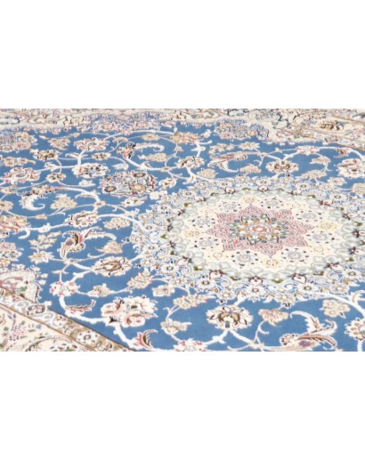 Tappeto Nain 9La Persia bianco blu 148x243