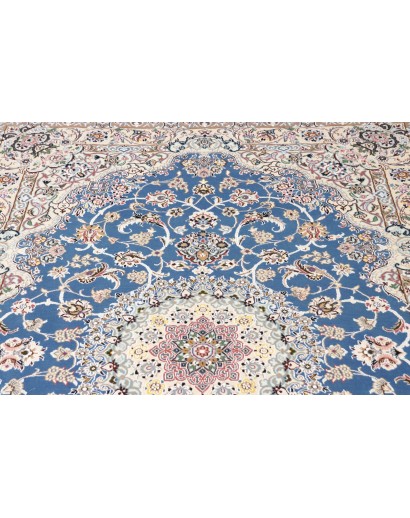 Tappeto Nain 9La Persia bianco blu 148x243