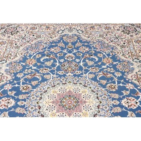Tappeto Nain 9La Persia bianco blu 148x243
