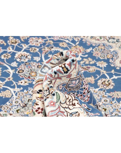 Tappeto Nain 9La Persia bianco blu 148x243
