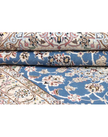Tappeto Nain 9La Persia bianco blu 148x243