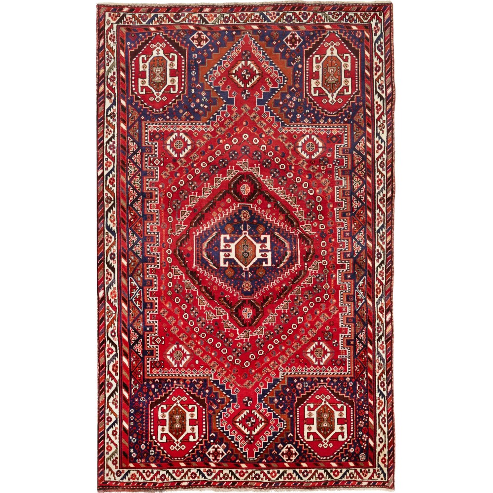 Tappeto Shiraz Persia marrone grigio 164x270 Tappeto Shiraz Persia marrone grigio 164x270