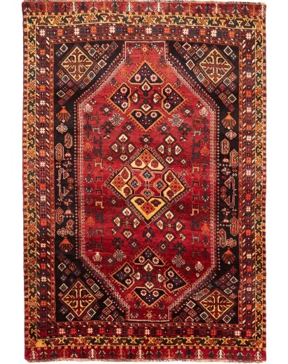 Tappeto Shiraz Persia marrone arancione 165x245