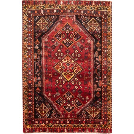 Tappeto Shiraz Persia marrone arancione 165x245