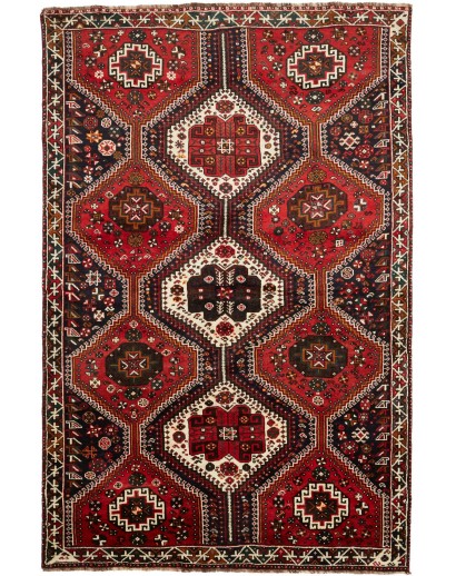 Tappeto Shiraz Persia grigio giallo 175x267