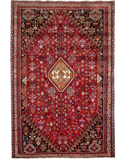 Tappeto Shiraz Persia marrone giallo 185x280