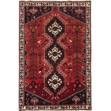 Tappeto Shiraz Persia grigio giallo 173x259