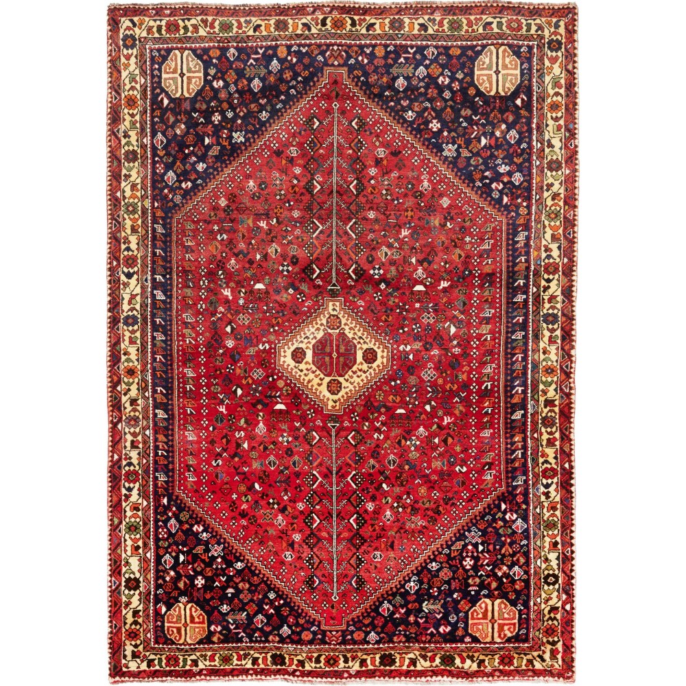 Tappeto Shiraz Persia marrone giallo 179x257 Tappeto Shiraz Persia marrone giallo 179x257