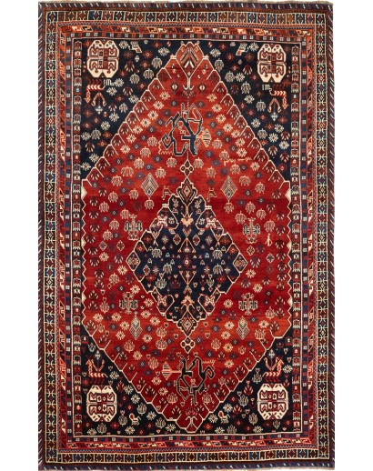 Tappeto Shiraz Persia grigio marrone 170x272