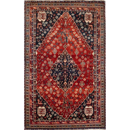 Tappeto Shiraz Persia grigio marrone 170x272