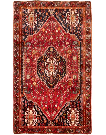 Tappeto Shiraz Fine Persia marrone giallo 158x263