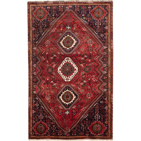Tappeto Shiraz Persia grigio giallo 168x273