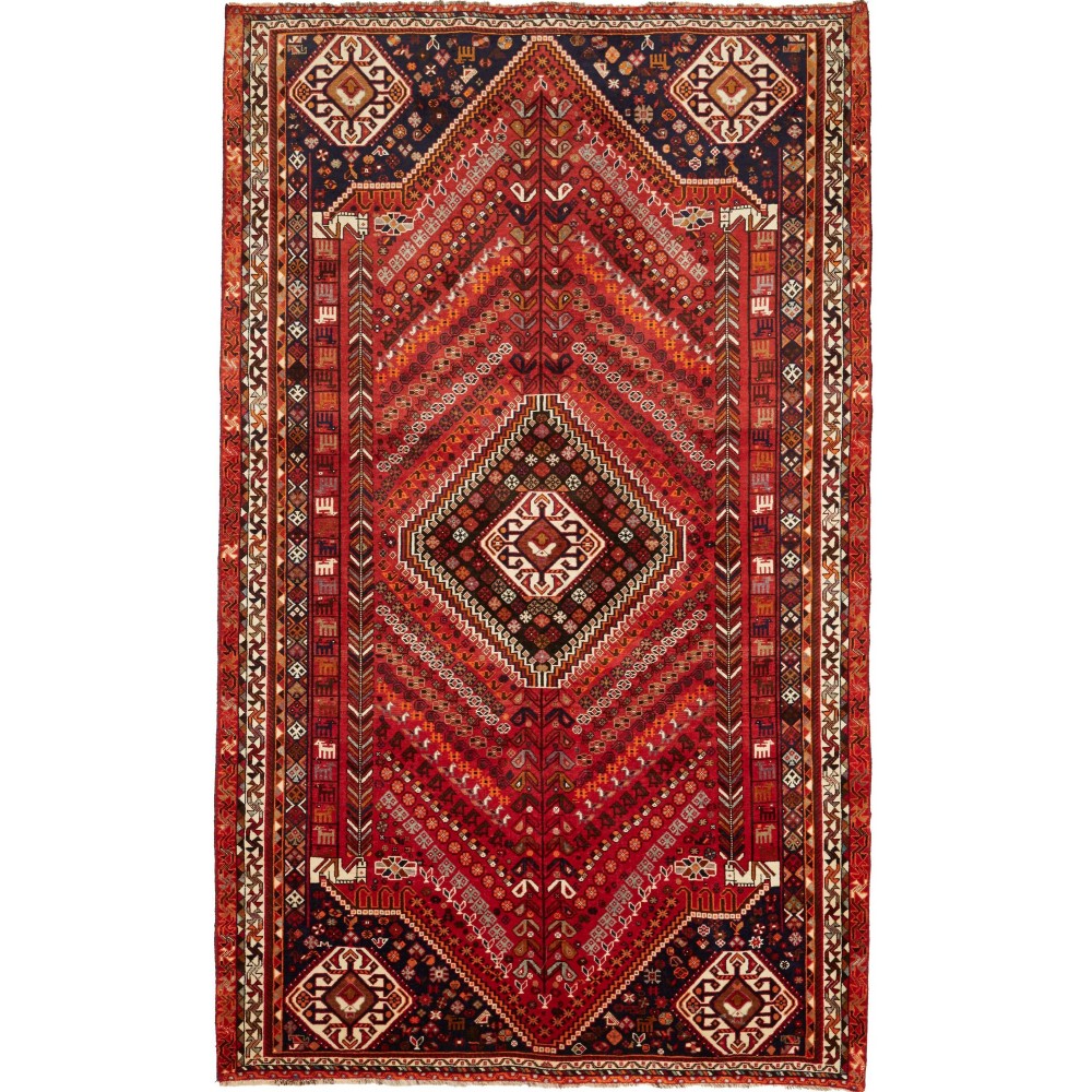 Tappeto Shiraz Persia marrone giallo 180x295 Tappeto Shiraz Persia marrone giallo 180x295