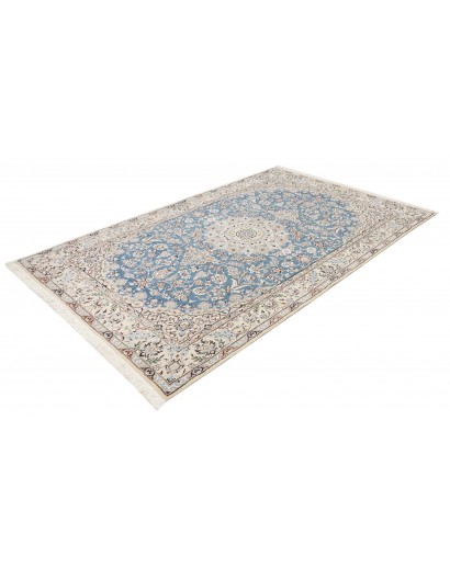 Tappeto Nain 9La Persia bianco azzurro 158x255