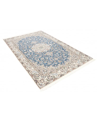 Tappeto Nain 9La Persia bianco azzurro 158x255