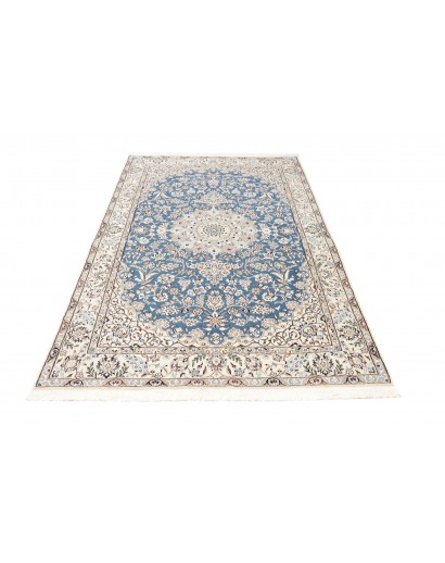 Tappeto Nain 9La Persia bianco azzurro 158x255