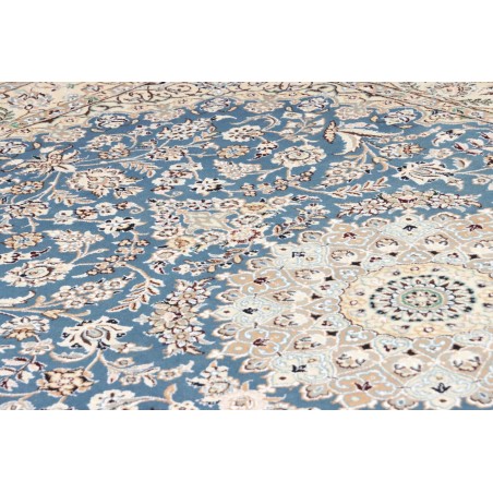 Tappeto Nain 9La Persia bianco azzurro 158x255