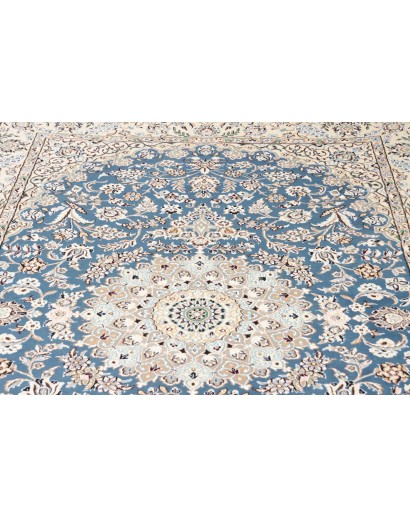 Tappeto Nain 9La Persia bianco azzurro 158x255