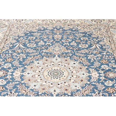 Tappeto Nain 9La Persia bianco azzurro 158x255