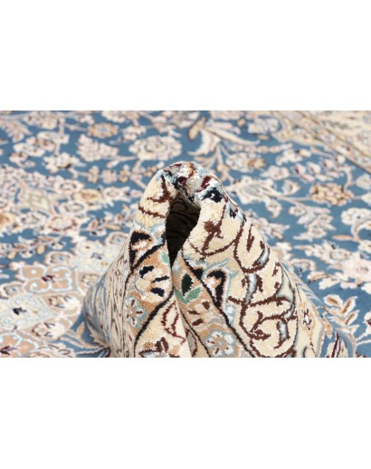 Tappeto Nain 9La Persia bianco azzurro 158x255