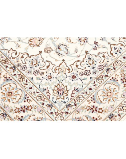 Tappeto Nain 9La Persia bianco azzurro 159x252
