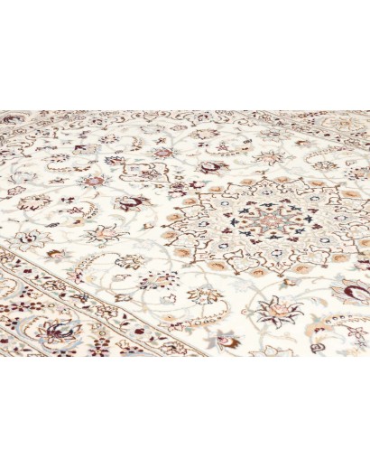 Tappeto Nain 9La Persia bianco azzurro 159x252