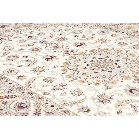 Tappeto Nain 9La Persia bianco azzurro 159x252