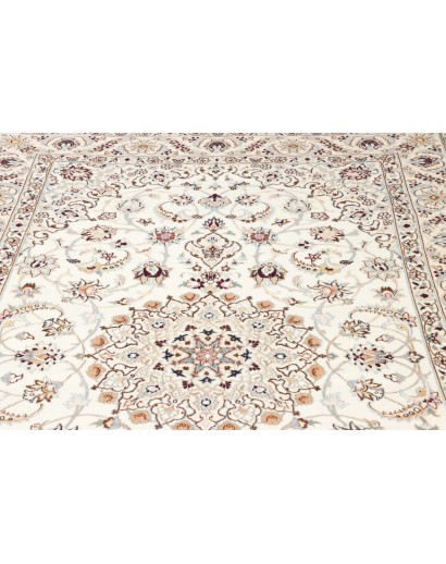 Tappeto Nain 9La Persia bianco azzurro 159x252