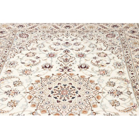 Tappeto Nain 9La Persia bianco azzurro 159x252