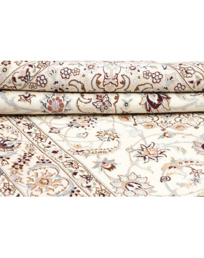 Tappeto Nain 9La Persia bianco azzurro 159x252